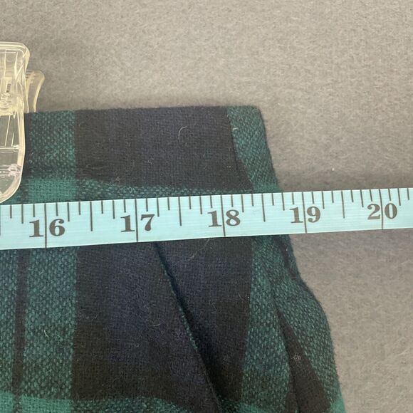 Lands End Wool Blend Tartan Plaid Pencil Classic Skirt Sz 12 Academia - Picture 2 of 5